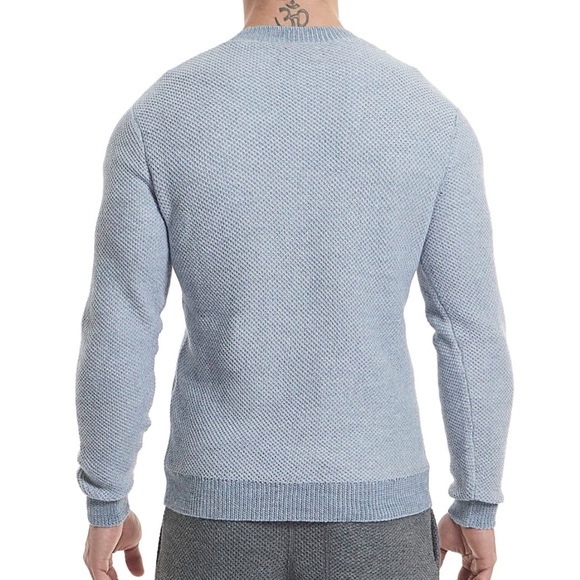 Goodlife Blue Slim Fit Crewneck Sweater - Picture 2 of 8